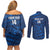 United States Rugby Custom Couples Matching Off Shoulder Short Dress and Long Sleeve Button Shirt USA Eagle Go Champions - Wonder Print Shop