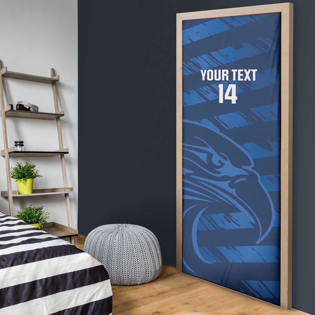 United States Rugby Custom Door Cover USA Eagle Go Champions - Wonder Print Shop