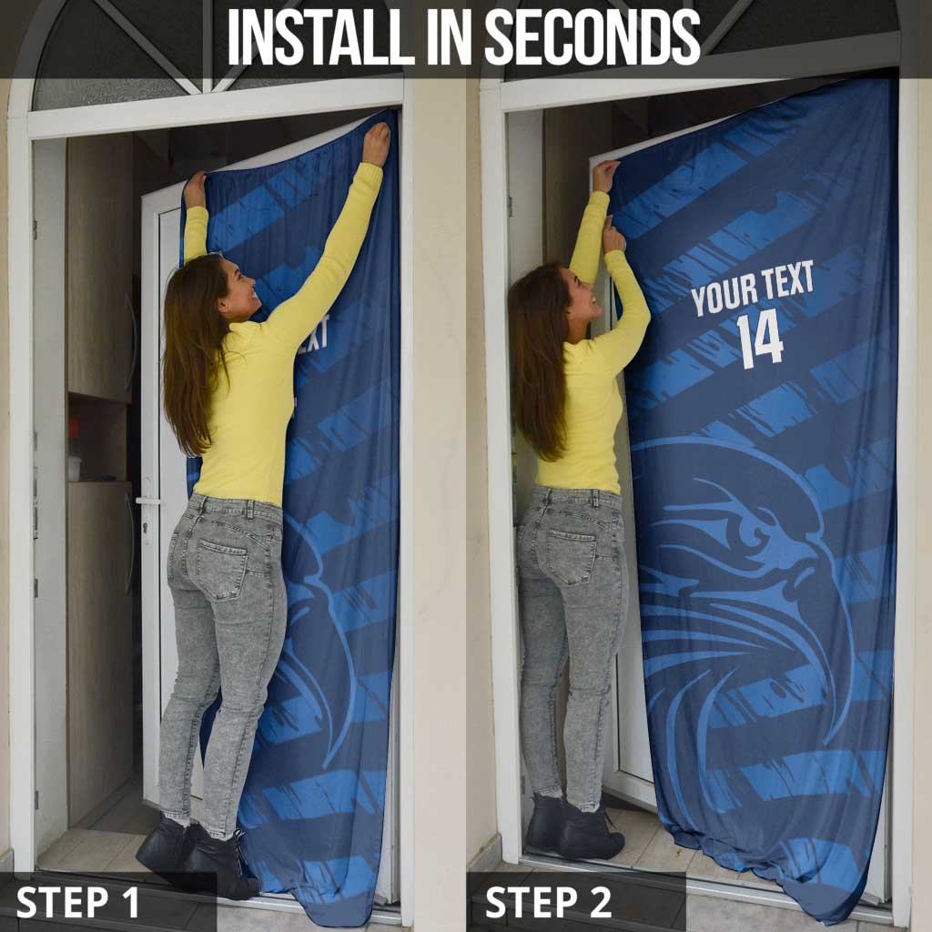 United States Rugby Custom Door Cover USA Eagle Go Champions - Wonder Print Shop