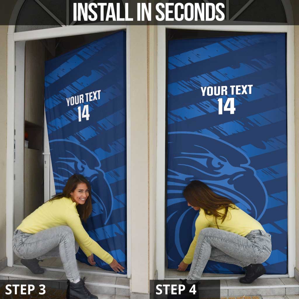 United States Rugby Custom Door Cover USA Eagle Go Champions - Wonder Print Shop