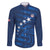 United States Rugby Custom Family Matching Off The Shoulder Long Sleeve Dress and Hawaiian Shirt USA Eagle Go Champions - Wonder Print Shop
