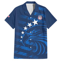 United States Rugby Custom Family Matching Off Shoulder Maxi Dress and Hawaiian Shirt USA Eagle Go Champions - Wonder Print Shop