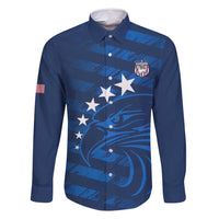 United States Rugby Custom Family Matching Off Shoulder Short Dress and Hawaiian Shirt USA Eagle Go Champions - Wonder Print Shop