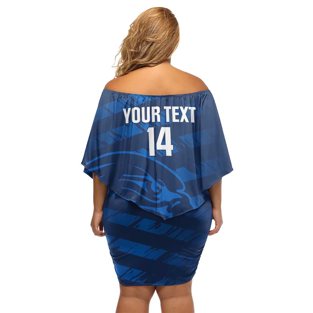 United States Rugby Custom Family Matching Off Shoulder Short Dress and Hawaiian Shirt USA Eagle Go Champions - Wonder Print Shop
