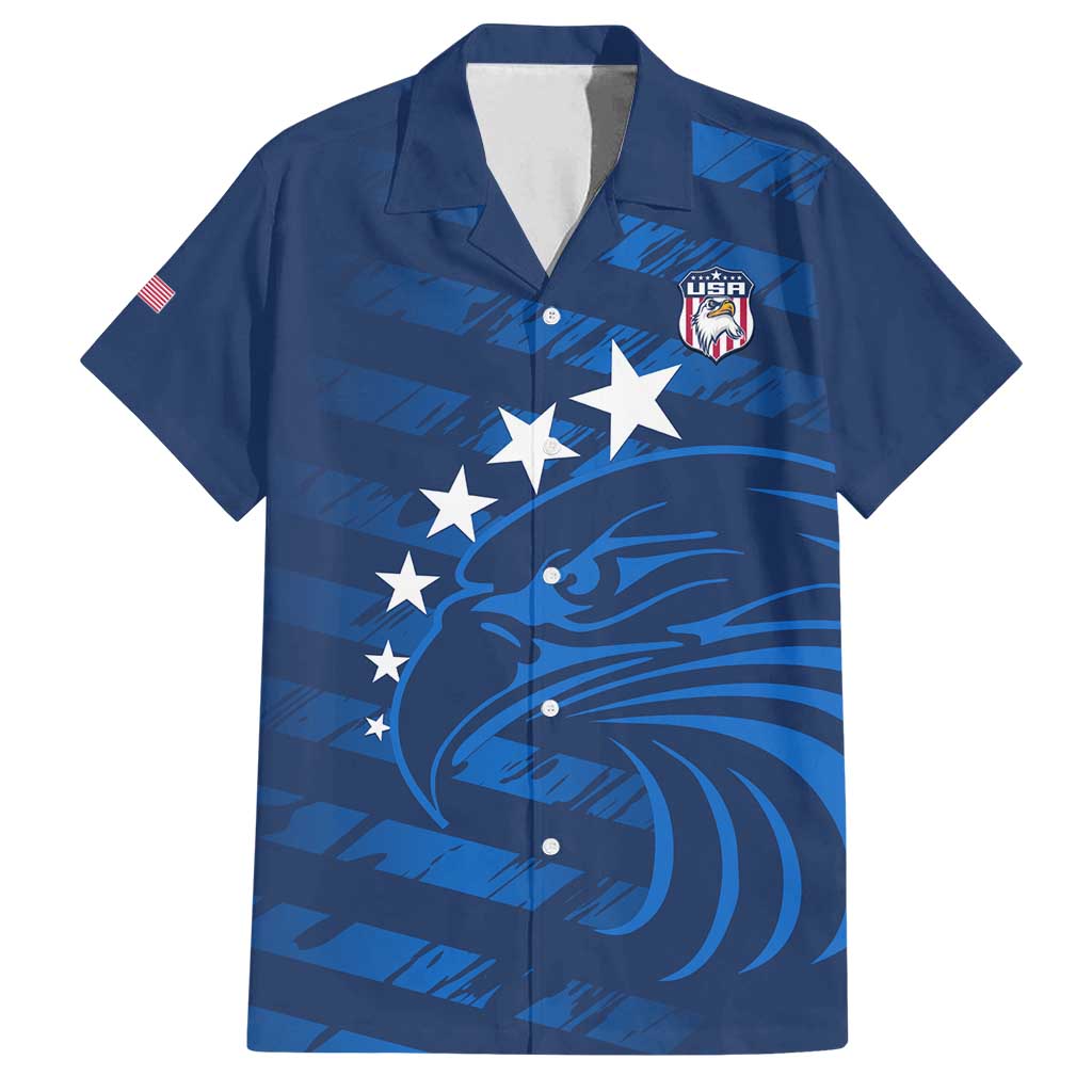 United States Rugby Custom Family Matching Tank Maxi Dress and Hawaiian Shirt USA Eagle Go Champions - Wonder Print Shop