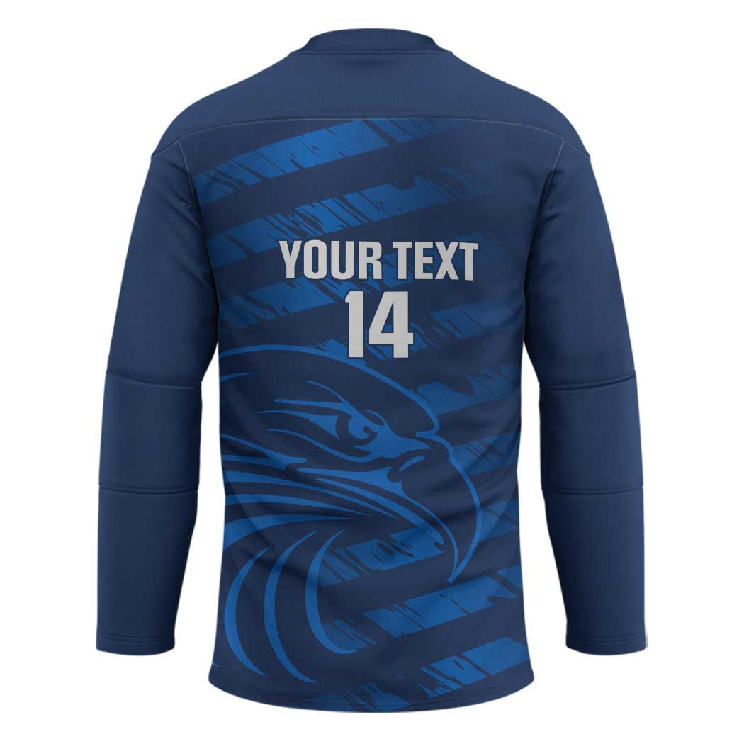 United States Rugby Custom Hockey Jersey USA Eagle Go Champions - Wonder Print Shop