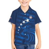 United States Rugby Custom Kid Hawaiian Shirt USA Eagle Go Champions - Wonder Print Shop