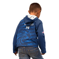 United States Rugby Custom Kid Hoodie USA Eagle Go Champions - Wonder Print Shop