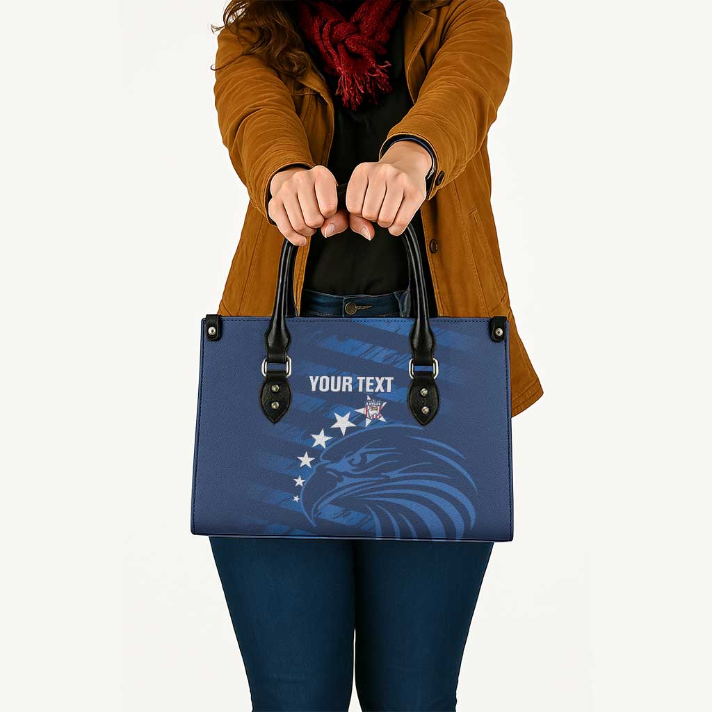 United States Rugby Custom Leather Bag USA Eagle Go Champions - Wonder Print Shop