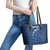 United States Rugby Custom Leather Tote Bag USA Eagle Go Champions - Wonder Print Shop