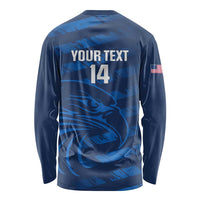 United States Rugby Custom Long Sleeve Shirt USA Eagle Go Champions - Wonder Print Shop