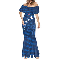 United States Rugby Custom Mermaid Dress USA Eagle Go Champions - Wonder Print Shop