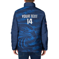 United States Rugby Custom Padded Jacket USA Eagle Go Champions - Wonder Print Shop