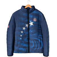 United States Rugby Custom Padded Jacket USA Eagle Go Champions - Wonder Print Shop