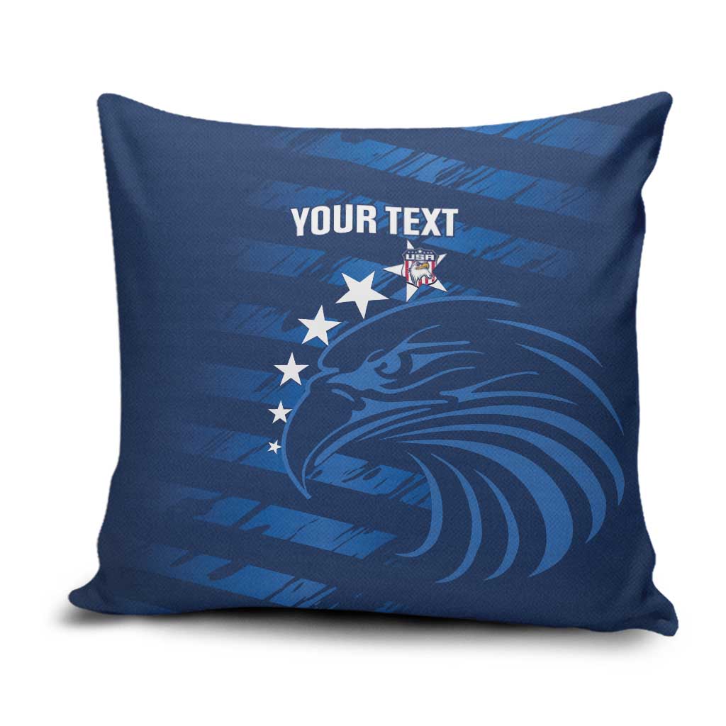 United States Rugby Custom Pillow Cover USA Eagle Go Champions - Wonder Print Shop