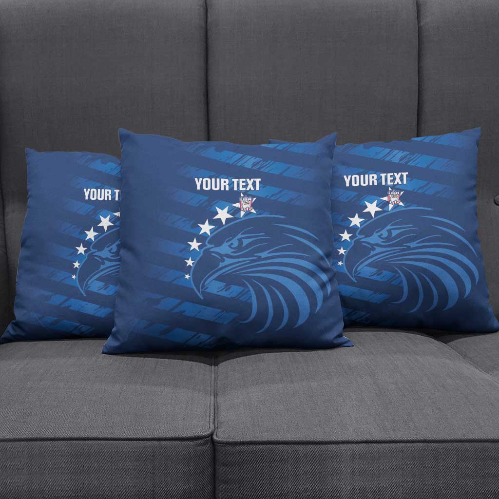 United States Rugby Custom Pillow Cover USA Eagle Go Champions - Wonder Print Shop