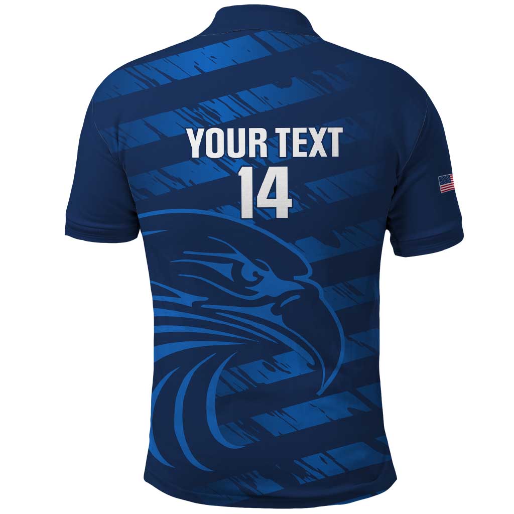 United States Rugby Custom Polo Shirt USA Eagle Go Champions - Wonder Print Shop