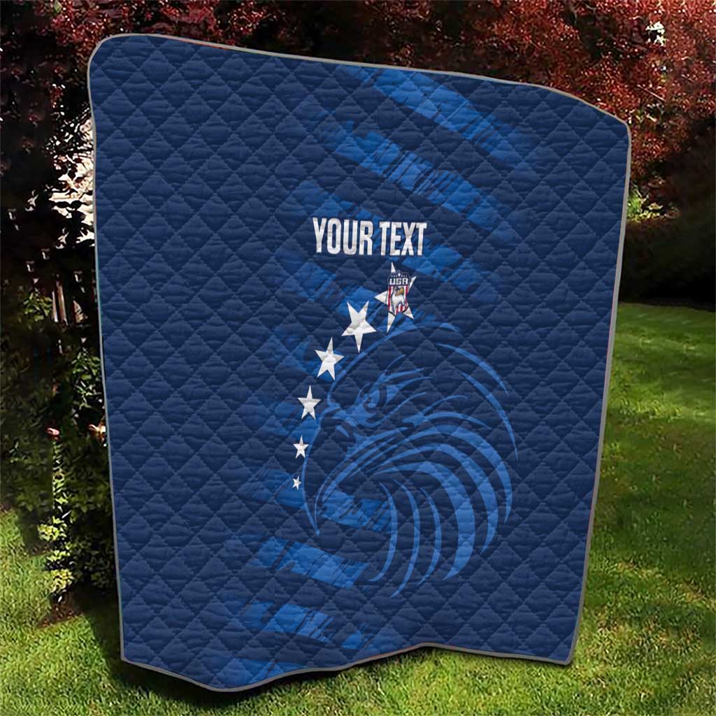 United States Rugby Custom Quilt USA Eagle Go Champions - Wonder Print Shop