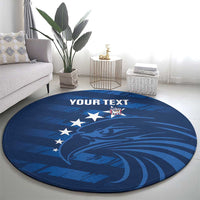 United States Rugby Custom Round Carpet USA Eagle Go Champions - Wonder Print Shop
