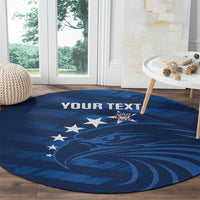United States Rugby Custom Round Carpet USA Eagle Go Champions - Wonder Print Shop