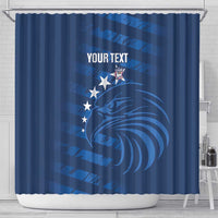 United States Rugby Custom Shower Curtain USA Eagle Go Champions - Wonder Print Shop