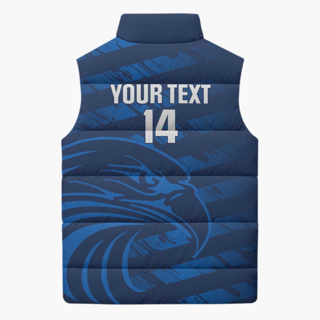 United States Rugby Custom Sleeveless Puffer Jacket USA Eagle Go Champions - Wonder Print Shop