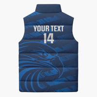United States Rugby Custom Sleeveless Puffer Jacket USA Eagle Go Champions - Wonder Print Shop