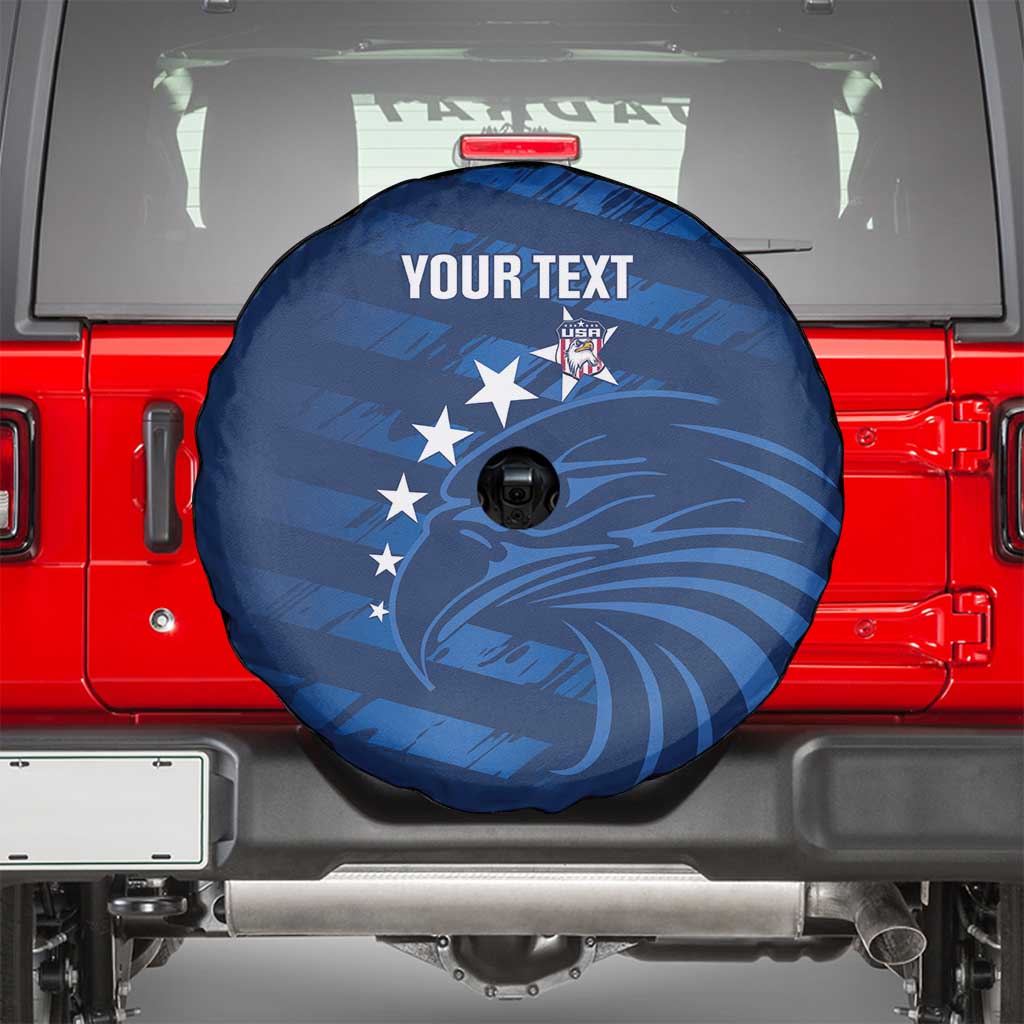United States Rugby Custom Spare Tire Cover USA Eagle Go Champions - Wonder Print Shop