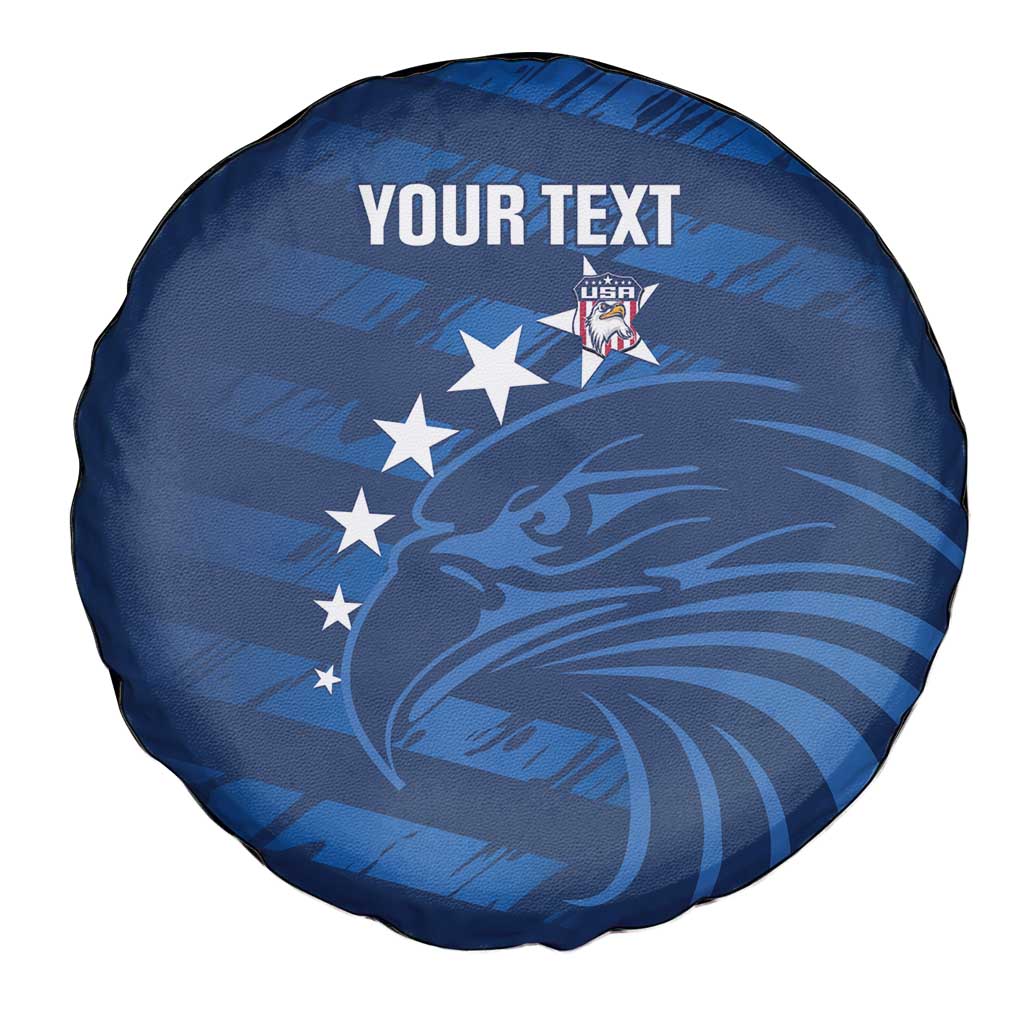 United States Rugby Custom Spare Tire Cover USA Eagle Go Champions - Wonder Print Shop