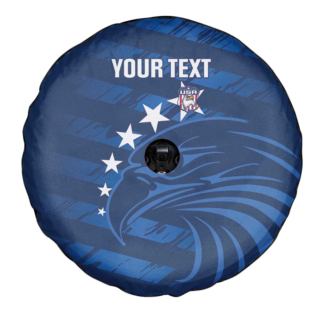 United States Rugby Custom Spare Tire Cover USA Eagle Go Champions - Wonder Print Shop