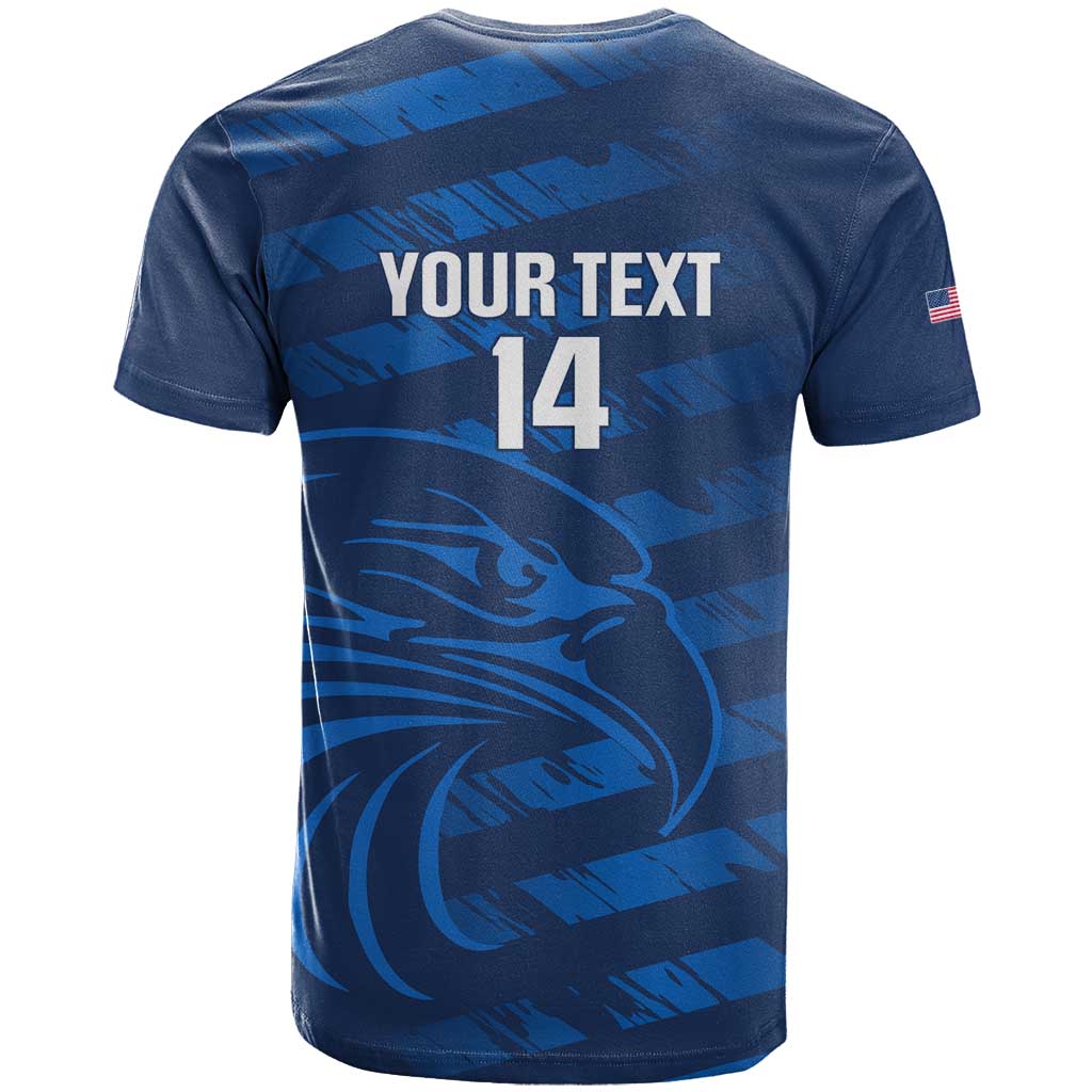 United States Rugby Custom T Shirt USA Eagle Go Champions - Wonder Print Shop