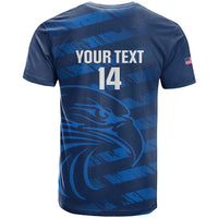 United States Rugby Custom T Shirt USA Eagle Go Champions - Wonder Print Shop
