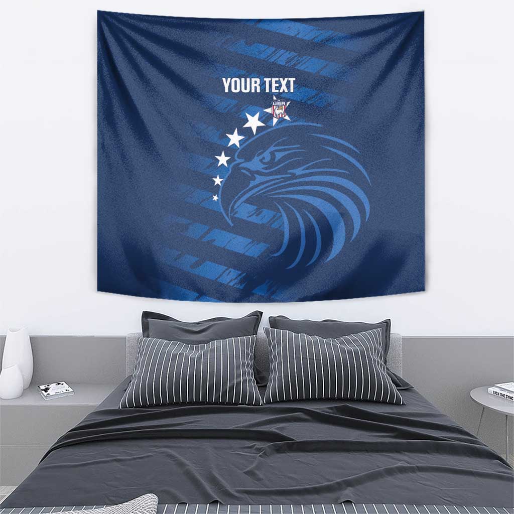 United States Rugby Custom Tapestry USA Eagle Go Champions - Wonder Print Shop
