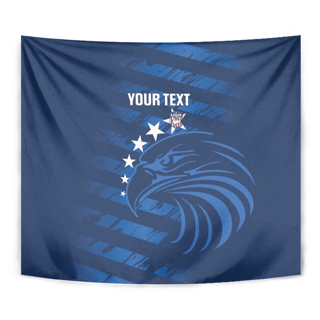 United States Rugby Custom Tapestry USA Eagle Go Champions - Wonder Print Shop