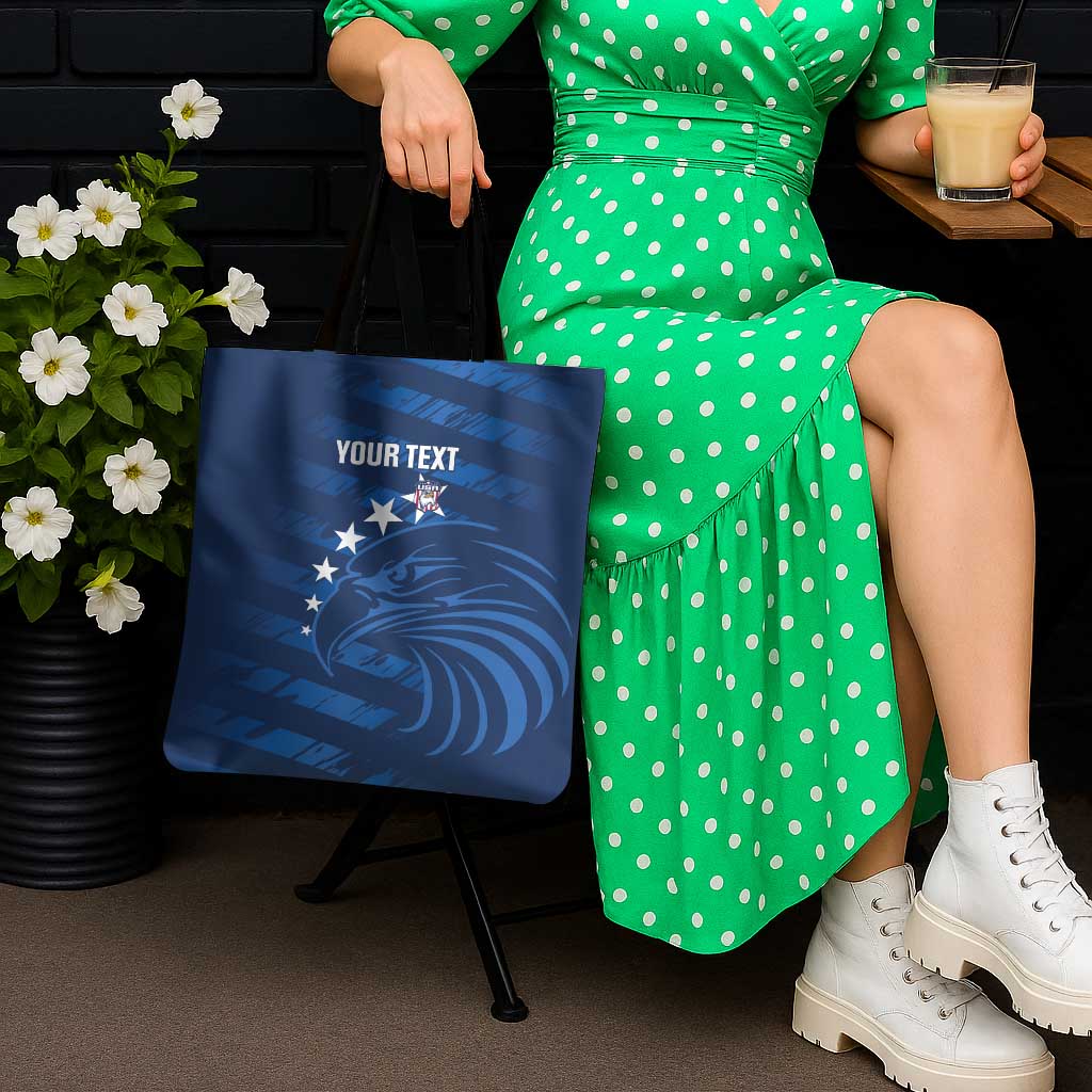 United States Rugby Custom Tote Bag USA Eagle Go Champions - Wonder Print Shop