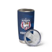 United States Rugby Custom Tumbler Cup USA Eagle Go Champions - Wonder Print Shop