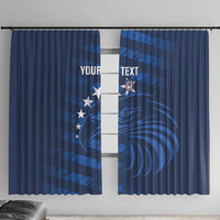 United States Rugby Custom Window Curtain USA Eagle Go Champions - Wonder Print Shop