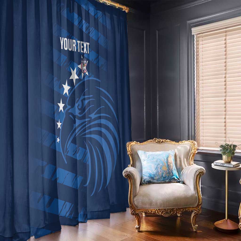 United States Rugby Custom Window Curtain USA Eagle Go Champions - Wonder Print Shop