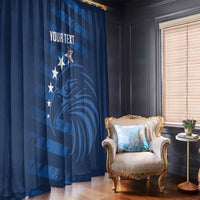 United States Rugby Custom Window Curtain USA Eagle Go Champions - Wonder Print Shop