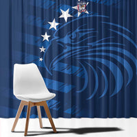 United States Rugby Custom Window Curtain USA Eagle Go Champions - Wonder Print Shop