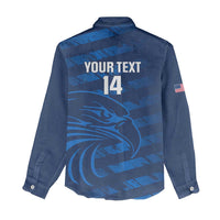 United States Rugby Custom Women Casual Shirt USA Eagle Go Champions - Wonder Print Shop
