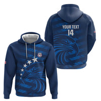 United States Rugby Custom Zip Hoodie USA Eagle Go Champions - Wonder Print Shop