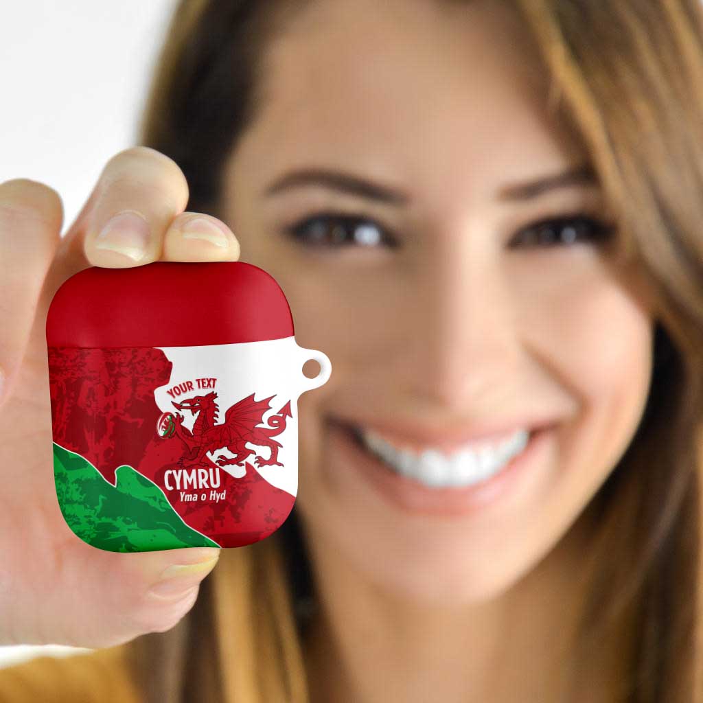 Wales Rugby Custom AirPods Case Go Cymru Yma O Hyd - Wonder Print Shop
