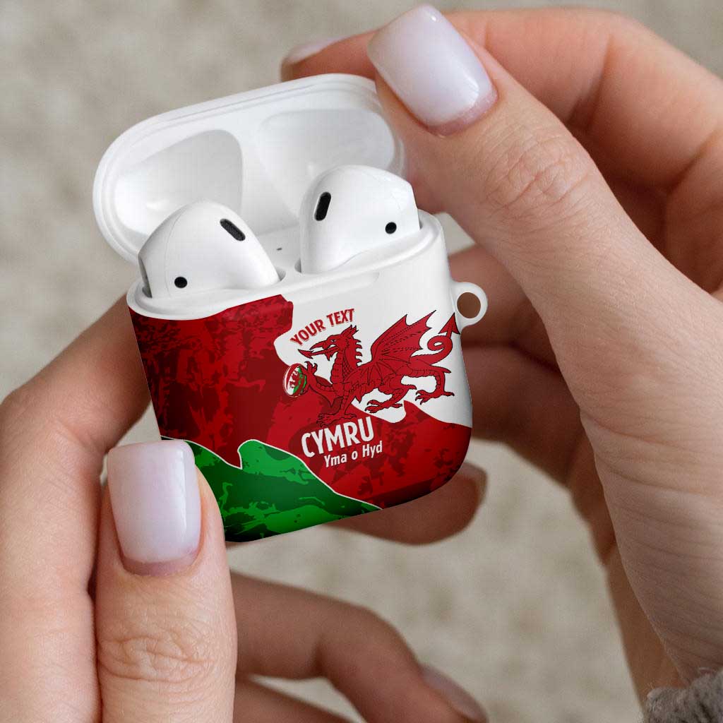 Wales Rugby Custom AirPods Case Go Cymru Yma O Hyd - Wonder Print Shop