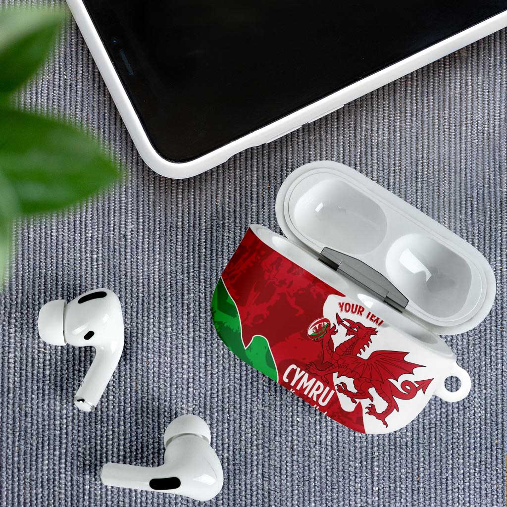 Wales Rugby Custom AirPods Case Go Cymru Yma O Hyd - Wonder Print Shop