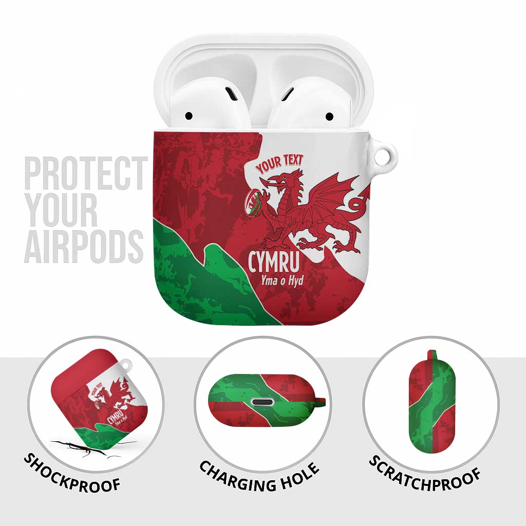 Wales Rugby Custom AirPods Case Go Cymru Yma O Hyd - Wonder Print Shop