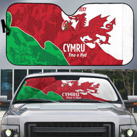 Wales Rugby Custom Auto Sun Shade Go Cymru Yma O Hyd - Wonder Print Shop