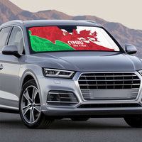 Wales Rugby Custom Auto Sun Shade Go Cymru Yma O Hyd - Wonder Print Shop