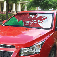 Wales Rugby Custom Auto Sun Shade Go Cymru Yma O Hyd - Wonder Print Shop