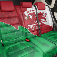 Wales Rugby Custom Back Car Seat Cover Go Cymru Yma O Hyd - Wonder Print Shop